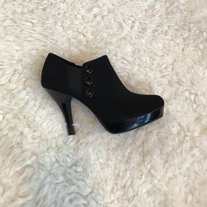 Black High Heel Ankle Boots